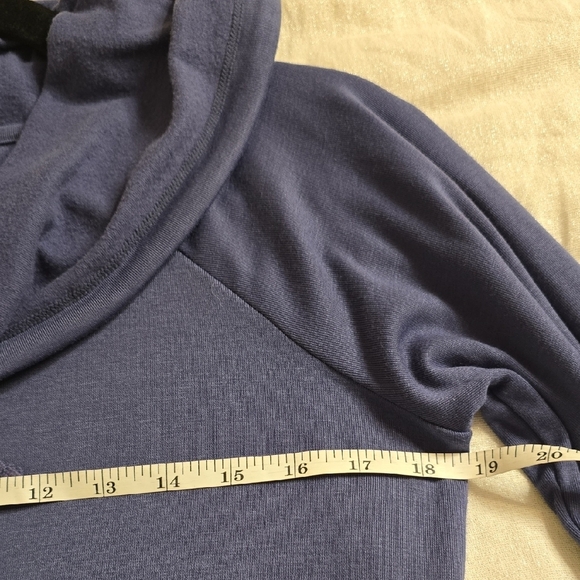 GAIAM Women's Relaxed Cowl Neck Sweatshirt in Purple - Picture 8 of 13